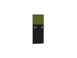 baliepaneel,v. bureau,aanbouw rechts,B 600mm,CC-zwart,BN7048-groen - 1