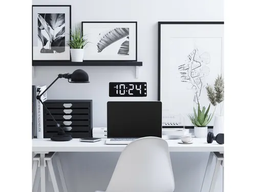 Tafel/wandklok NeXtime Digital Clock White 27,2x10,8cm