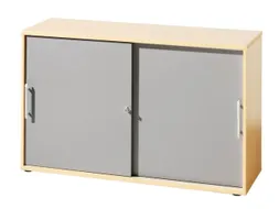Schuifdeurkast Hxbxd 748X1200X400Mm 2 Oh Kastromp/front Esdoorn/zilver
