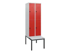 Dubbeldekse dekenkist,HxBxD 1950x600x815mm,2x2vak.,vak B 300mm