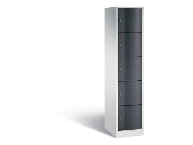 armoire multicases,corps RAL7035,face avant RAL7021