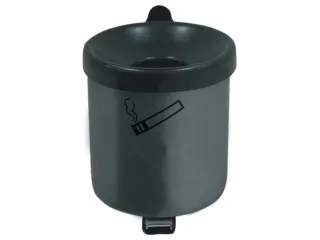 Veiligheidswandasbak 0.6 liter 100x90mm Kantelbaar Poedercoat Grafiet - 1