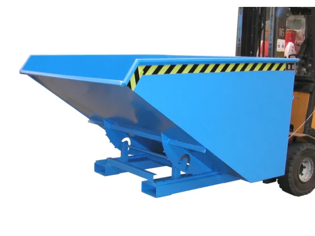 Kiepbak 1103x1070x1720mm 1.2m³ Afrolmechaniek Gelakt Ral5012