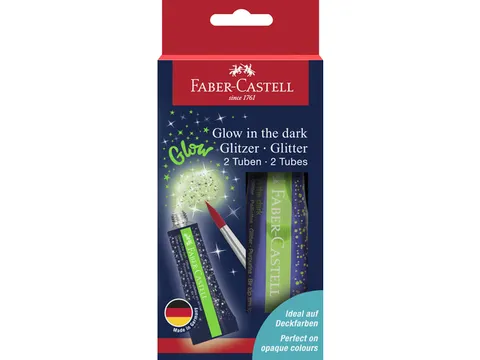 Glitter Faber-Castell Glow in the dark glitter 2x12ml