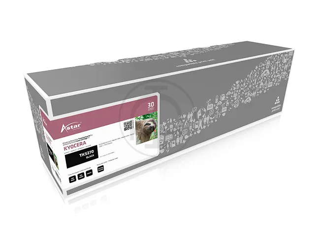 As20078 Kyocera Tk5270 Ecosys Toner Zwart Rebuilt 8000Pag Chip