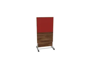 scheidingswand,HxB 1545x800mm,NP-tiepolo nut,BN4011-rood - 1