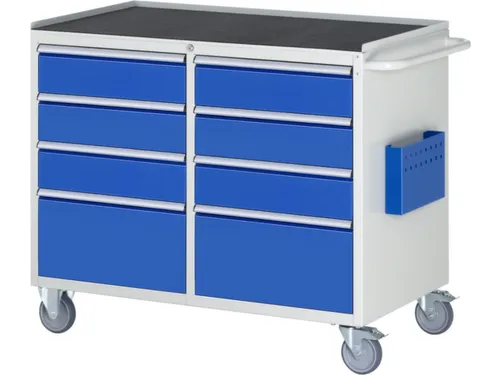 gereedschapswagen 975x1145x650mm metaalblad 450kg 8 laden RAL5010