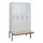 locker voor scheiding van kleding,HxBxD 2120x1200x815mm,4vak