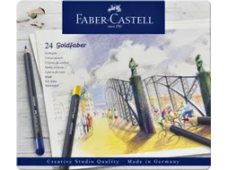 Kleurpotloden Faber-Castell Goldfaber assorti blik à 24 stuks