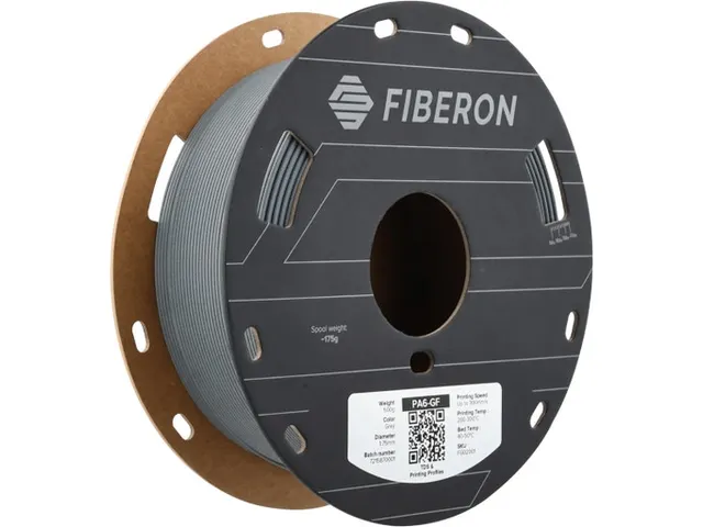Polymaker Fiberon PA6-GF25 3D Filament 1,75mm Grijs 0,5kg