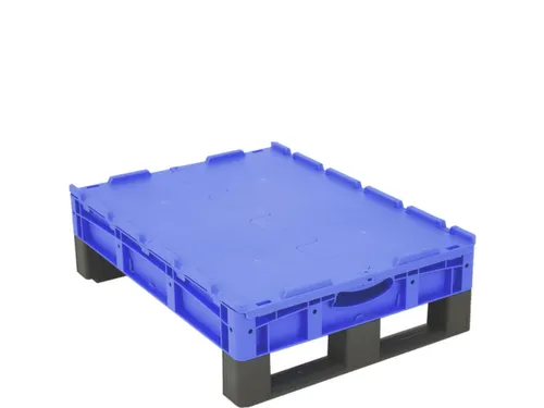 Euronorm Stapelkrat Pp 138x800x600mm 38l Dubbele Bodem M. Sledepoten
