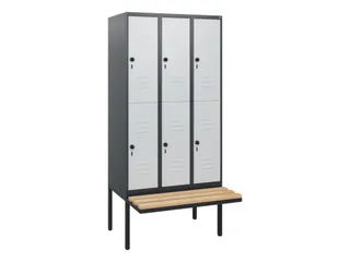 Dubbeldekse dekenkist,HxBxD 1950x900x815mm,3x2vak.,vak B 300mm - 1