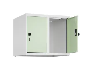 opzetkast,v. locker,2vak.,vak B 300mm,HxBxD 500x600x500mm,draaigrendel - 1