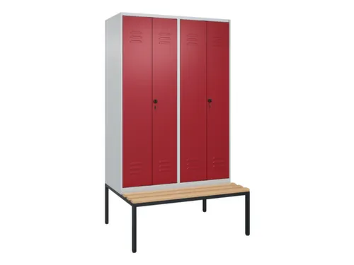 locker voor scheiding van kleding,HxBxD 2120x1200x815mm,4vak