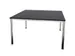 vergadertafel HxBxD 74x140x140cm vierkant 4voeten verchroomd CC-zwart