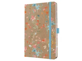 Weekagenda Pure A5 2026 (NL/FR/EN/DU) Blue Floral Serenity Hardcover - 2