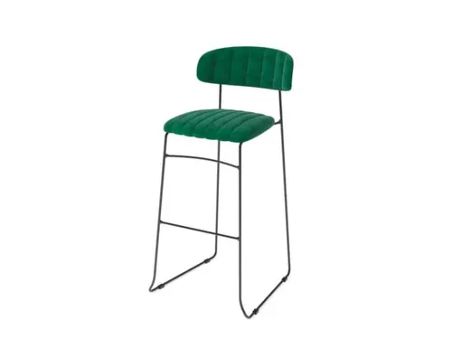 barkruk,zitting H 765mm,zitting stof,zitting velours groen