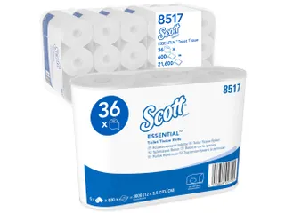 Toiletpapier Scott Essential 2-laags 600vel wit 8517 - 1
