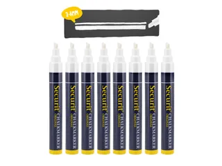 Krijtstift Securit SMA-510 Schuin 2-6mm Wit 8 Stuks - 8