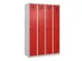 locker voor scheiding van kleding,HxBxD 1850x1200x500mm,4vak