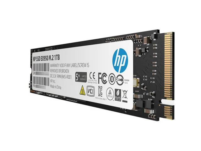 HP NVMe/PCIe M.2 SSD 2280 harde schijf 1TB EX950 M.2 NVMe PCIe 3.0 x4