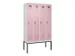 locker voor scheiding van kleding,HxBxD 2120x1200x500mm,4vak