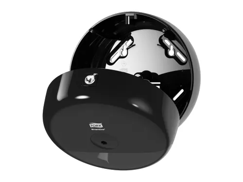 Tork 681008 T9 SmartOne Mini Toiletpapier Dispenser Elevation Zwart