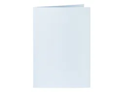 Correspondentiekaart Papicolor dubbel 105x148mm babyblauw pak à 6 st