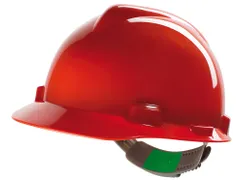 MSA V-Gard veiligheidshelm met Push-Key binnenwerk Rood