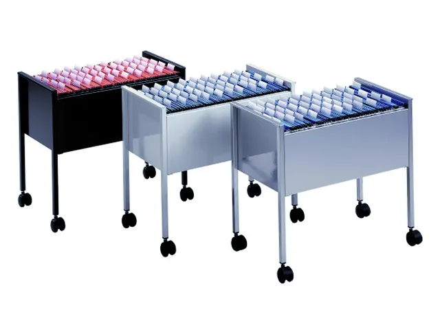 Bac Mobile Dossiers Suspendus Durable A6583-469 A4 Noir