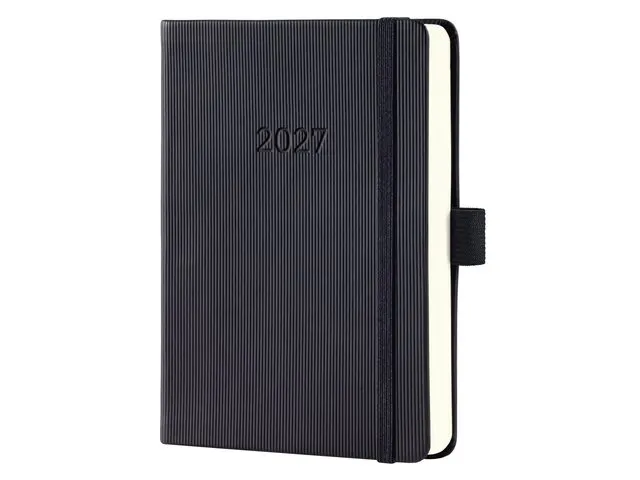 Dagagenda Conceptum A6 2027 (NL/FR/EN/DU) zwart Hardcover