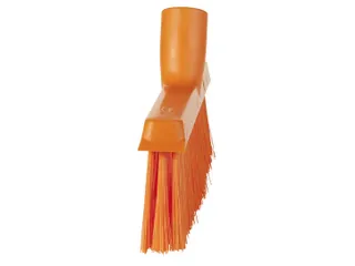 Vikan Hygiene medium veger Oranje stofblik lange steel 250mm - 2