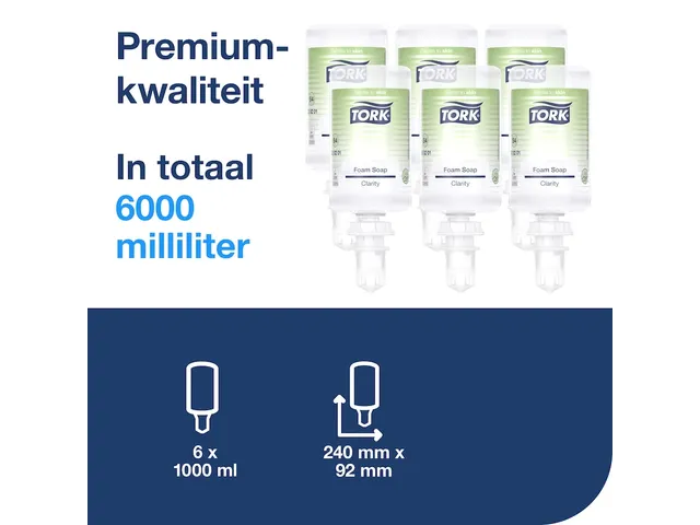 Handzeep Tork Clarity S4 Schuim foam 1000ml 520201 Voordeelbundel
