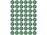 Agipa Kortinglabel -20%, groen 192 stuks, verwijderbaar