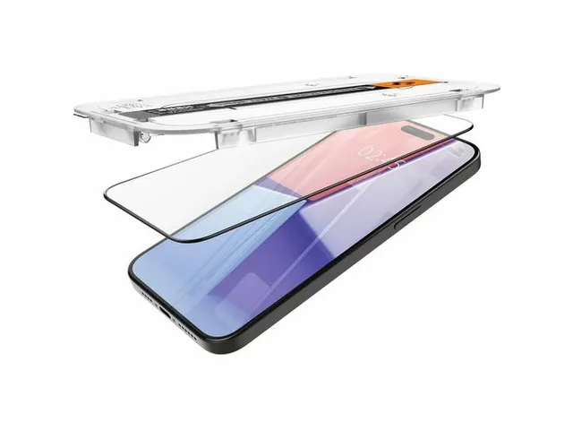 Spigen AGL06879 Schermbescherming iPhone 15 Pro Max Glas.tR EZ Fit HD