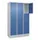 lockerkast,HxBxD 1950x1200x500mm,3x3vakken,vak B 400mm,cil.-slot