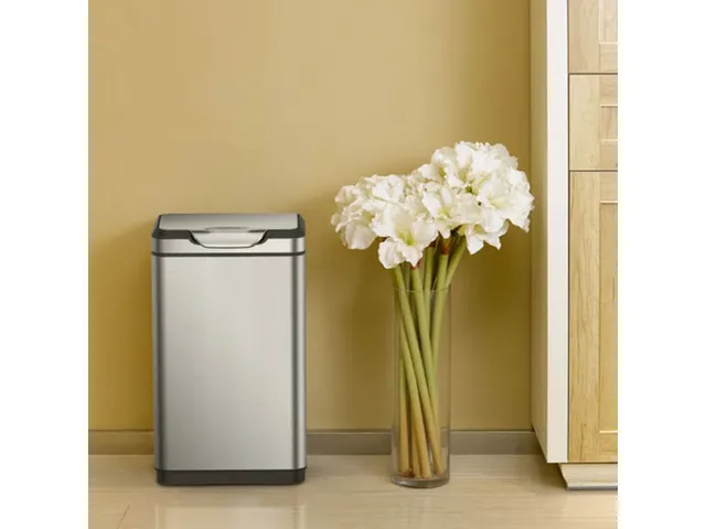 Afvalbak Touch Pro Bin 20+20 Liter Mat Rvs