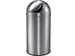 Afvalbak Pushcan 40 liter Mat Chroom