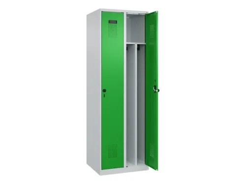 locker voor scheiding van kleding,HxBxD 1850x600x500mm,2vak