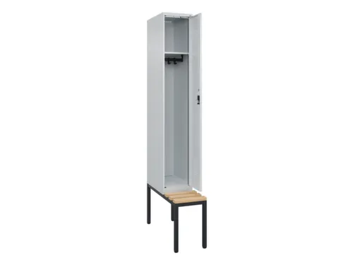 locker met bank,HxBxD 2120x300x815mm,1vak,vak B 300mm,cilinderslot