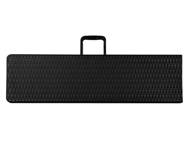 Inklapbare bank weerbestendig 180x25x43cm Rotanlook Zwart