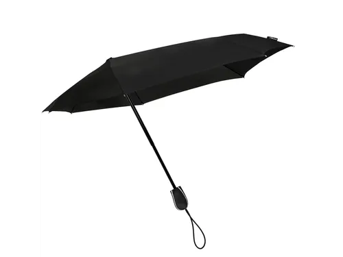 Paraplu STORMaxi opvouwbaar Ø 90cm handmatige sluiting windproof zwar