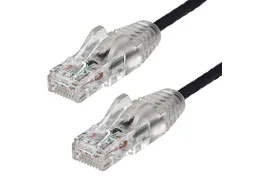 CAT6 netwerkkabel 0.5 Meter RJ45 connector zwart