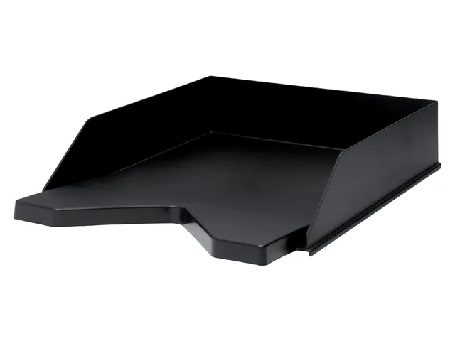 Brievenbak Jalema Re-Solution A4 Zwart Stapelbaar