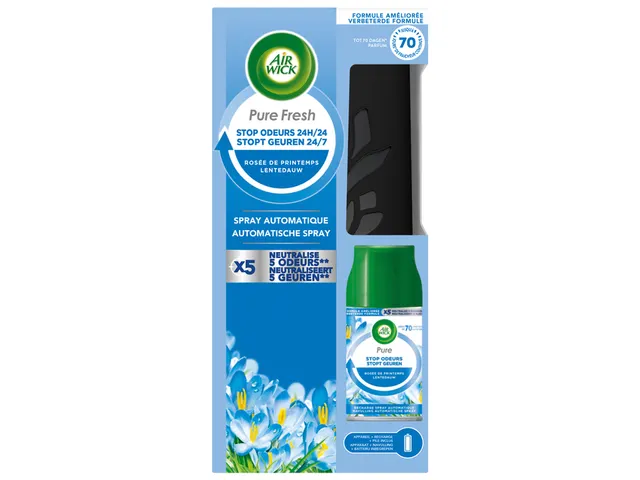 Désodorisant Air Wick PF Rosée de printemps kit starter 250ml
