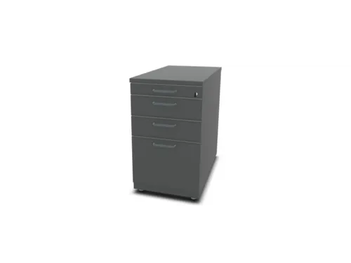 stationair ladeblok 740x430x800mm 2 laden hangmap MS-donkergrijs