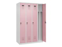 locker voor scheiding van kleding,HxBxD 1850x1200x500mm,4vak