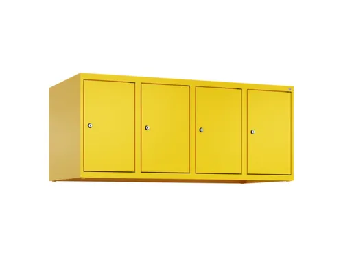 opzetkast,v. locker,4vak.,vak B 300mm,HxBxD 500x1200x500mm