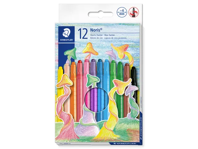 Crayon de cire Staedtler Noris Twister set 12 couleurs