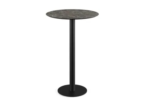 statafel,HxØ 730x700mm,rond,schotelvoet van staal